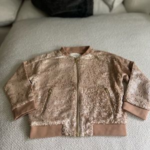 Peek Kids Rose Gold glitzy 3T Jacket